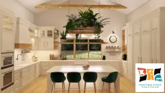 Kuchnia w domu typu stodoła