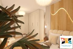 Sypialnia w kolorach ziemi