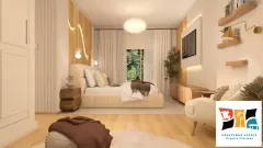 Sypialnia w kolorach ziemi