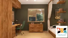 Pokój nastolatki cały w zieleni