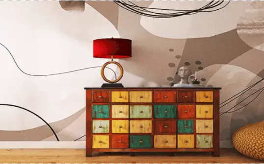 Aranżacja Wnętrz Komoda Retro
