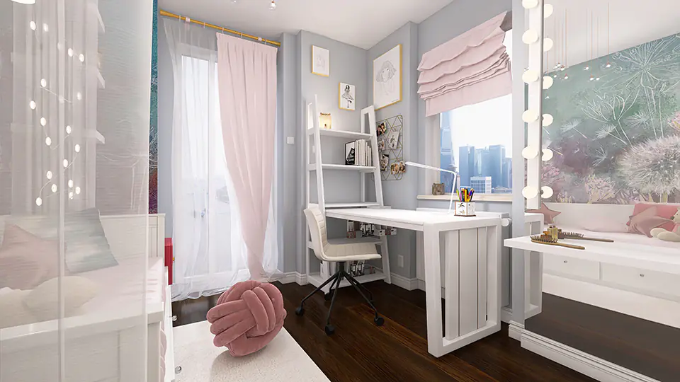 Aranzacja_wnetrza_pokoj_dzieciecy_dziewczynki_rozowy Aranżacja Wnętrza Pokój Dziecięcy Dziewczynki Różowy